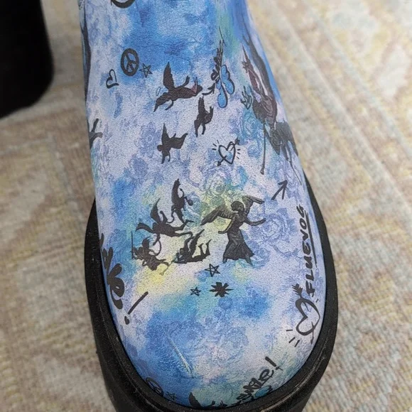 John Fluevog Skyhigh F Nerds Platform Chelsea Boots - Picture 4 of 6